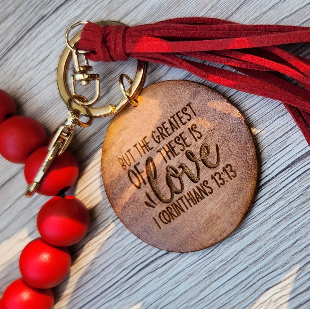 CORINTHIANS Keychain Wristlet with Laser Engraved Pendant - Corinthians - Picture 4 of 12